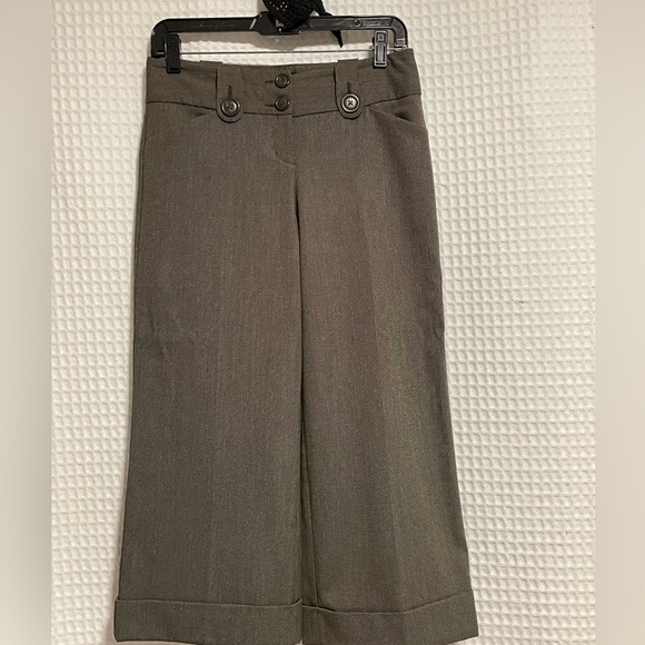 EXPRESS DESIGN Studio Editor Gaucho Pants Brown Size 2 - Picture 2 of 8